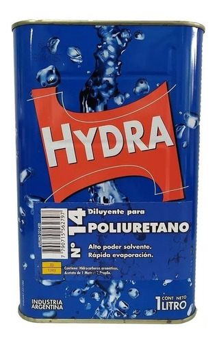 Diluyente Para Laca Poliuretanica Hydra Nº14 X 1 Lt