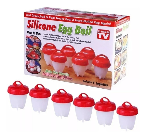 Hervidor De Huevos Silicona Egg Boil X6