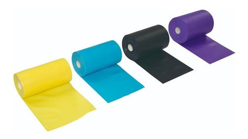 Kit Faixas Elásticas 5 Intensidades Thera Band Fisioterapia