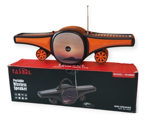 Parlante Solar Bluetooth Ts-866s Jet Airplane Inalámbrico 