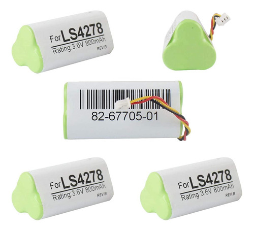 5-pack Battery For Motorola Symbol Ls4278 Ls4278-m Li4278 Ds