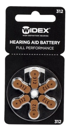 Pila Widex 312 - Blister Por 6 Unidades