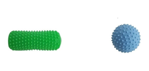 Combo Masaje Mini Rolo Rodillo Foam Roller Pelota Masajeador