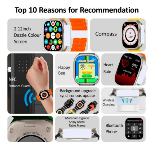 Smartwatch Reloj Hk8 Pro Max 2 Chat Gpt Amoled Color Negro