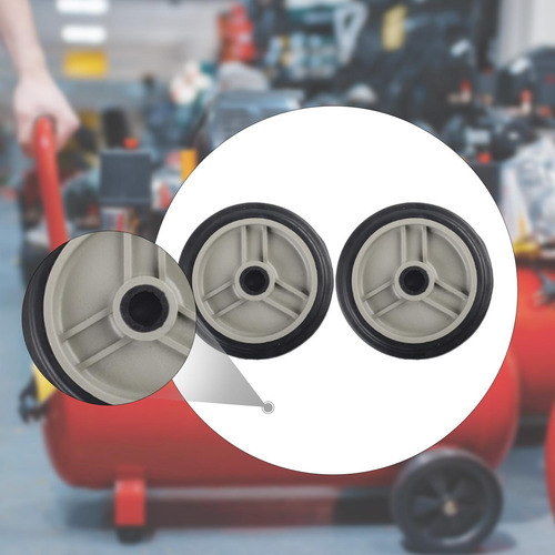 2 Ruedas Para Compresor De Aire (tornillos No 4 Pulgadas
