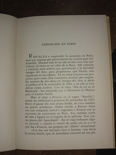 Vida De Quinquela Martín. Muñoz (1968/248 Pag.) Dedicado (Usado)