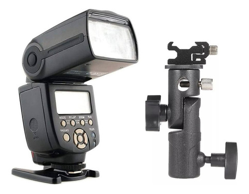 Flash Yongnuo 560iv Receptor Integrado + Bracket Metal E Negro