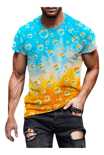Camiseta Para Hombre J New Fashion 3d Non Positioning Beer P