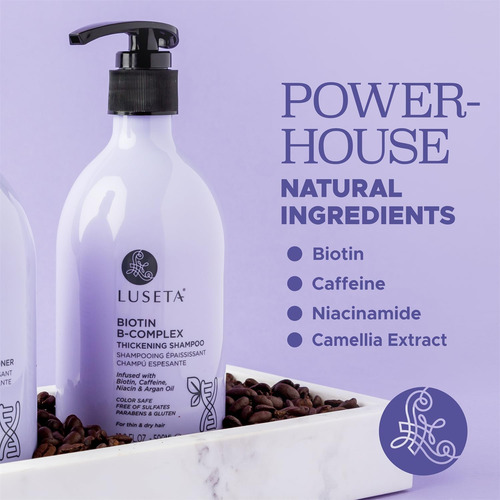 Shampoo Espessante Luseta Biotin B-complex Para Crescimento