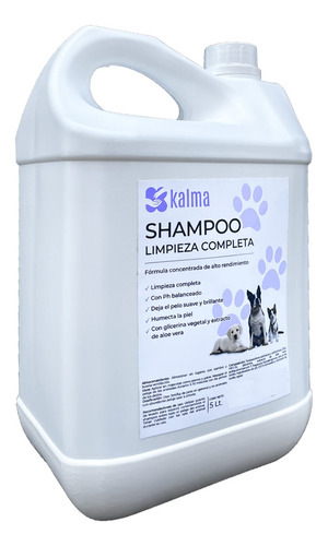 Shampoo Para Perro Y Gato  Mascotas Galonera 5 Lt