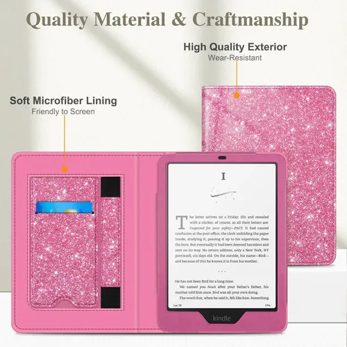 Capa Fintie Para Kindle 7 /6,8 12/11 Rosa Brilhante | Parcelamento