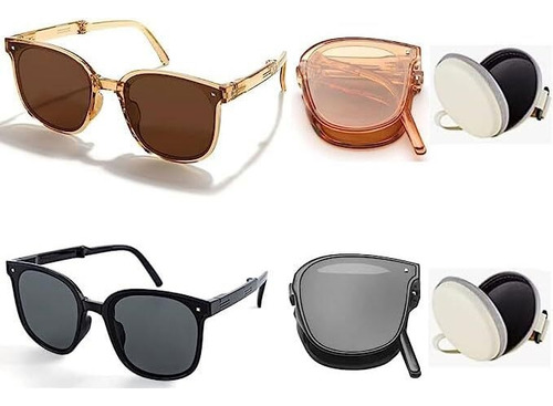 Gafas De Sol Retro 2 Unidades, Lentes De Sol Plegables