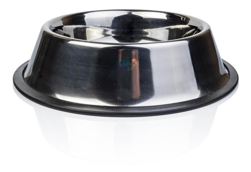 Imagen 2 de 6 de Plato De Acero Inoxidable Perros 24 Oz Fancy Antiderrapante