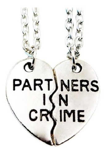Imagen 1 de 2 de Collar Partners In Crime - Complice - 2 Unidades