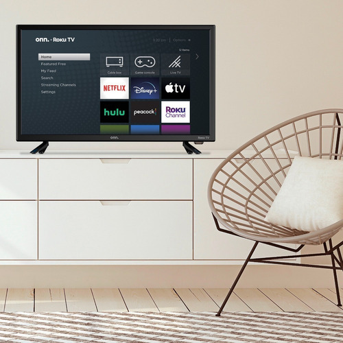 Onn Smart Tv Led Roku De Alta Definición De 24 720p