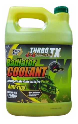 Refrigerante Verde Turbo Tx Off Road Tienda Las Mercedes