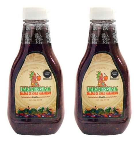 Salsa De Chile Habanero Habanerísima Asada De 250 Ml