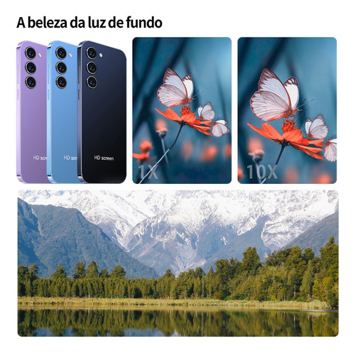 P Teléfono Barato Android S23 5.0 Ram 512mb Rom 4gb Negro