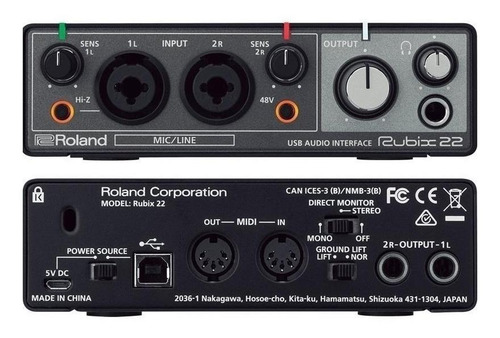 Imagem 4 de 4 de Interface de áudio Roland Rubix22 100V/240V