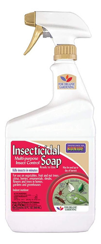 Jabón Insecticida, 32 Oz En Aerosol Listo Para Usar, Control