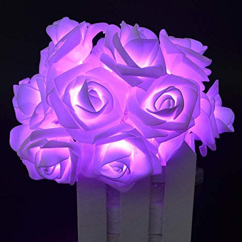 Cadena Luces Led, 20 - 2m Funciona A Pilas, La Flor De Rose 