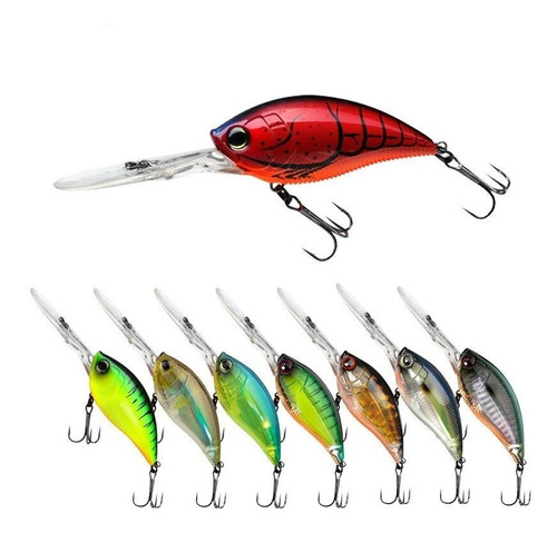 3 Señuelos De Pesca Crankbait 7cm 21g Salmón Trucha