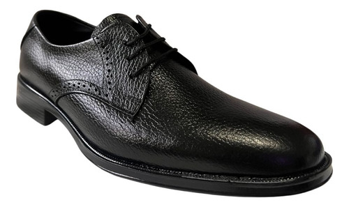 Zapatos De Piel Oxford Hombre - Viakentto D911 Negros