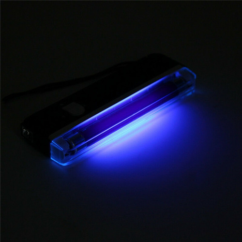 Lámpara Ultravioleta Portátil De Luz Negra Uv Con Linterna P