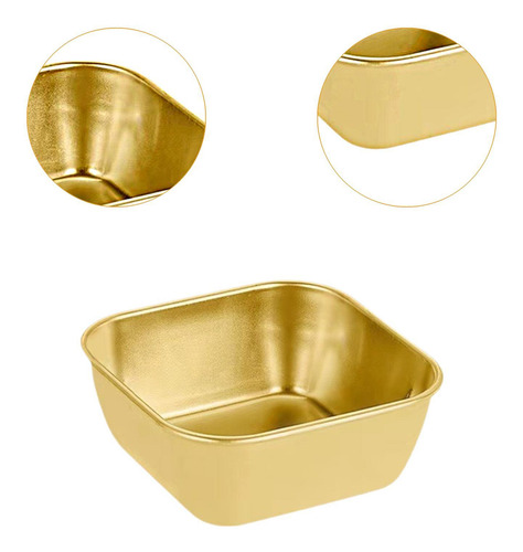 Bandejas Para Servir Postres De Acero Inoxidable, 2 Unidades