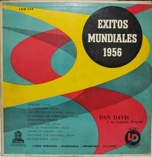 Dan Dais Y Su Conjunto De Jazz - Exitos Mundiales 1956 Lp10