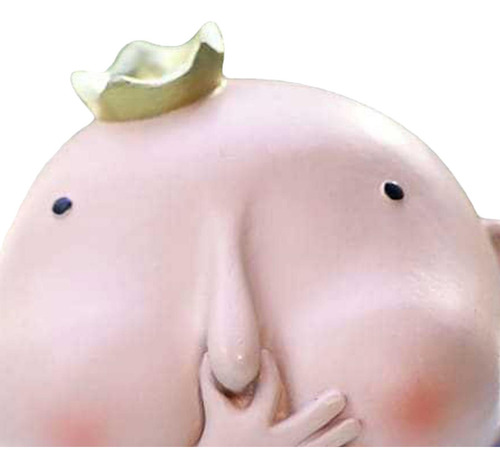 Boy Holding Nose Sculpture Funny Boys Bathroom Decor Resin