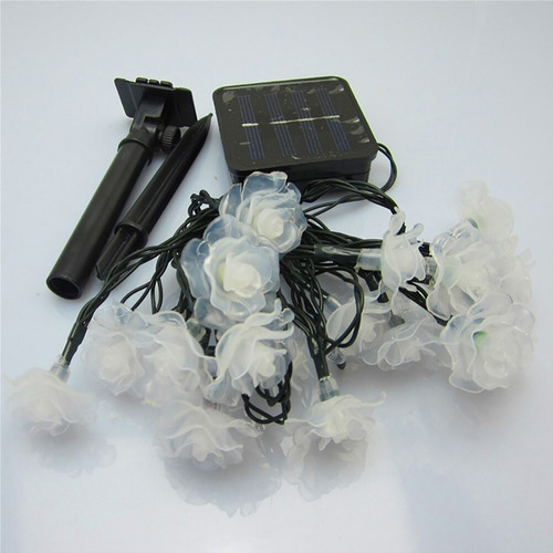 Guirnalda Solar Rosa 5 Metros 50 Led Calida