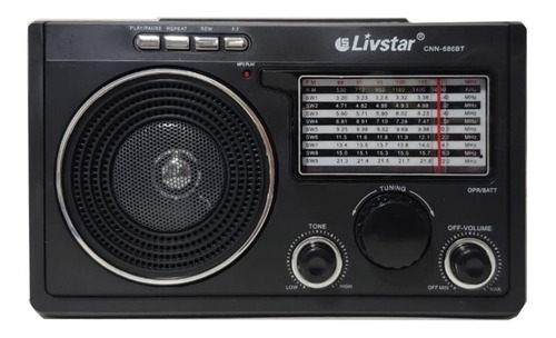 Imagem 3 de 5 de Radio Portatil Analogico Ondas Curta Recarregavel 3em1 Usb