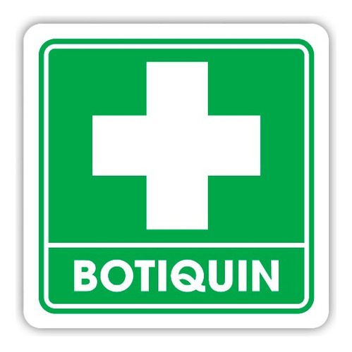 Señalamiento Botiquín 30x30 Seguridad