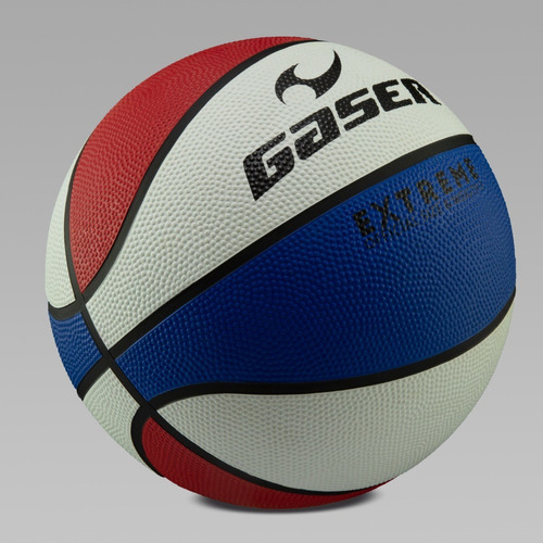 Balón Gaser Basketball Multicolor Extreme No. 7 Color Azul, Blanco y Rojo