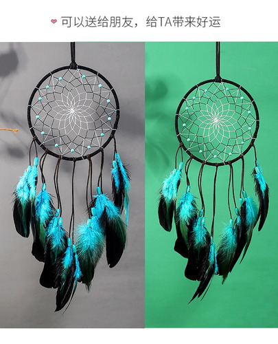 Colgante De Campana De Viento Atrapasueños Azul