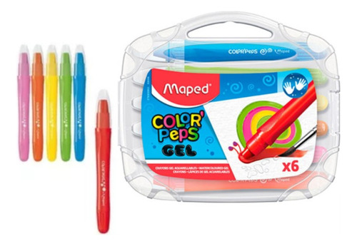 Crayones Maped Color Peps Gel X6 En Magimundo!!