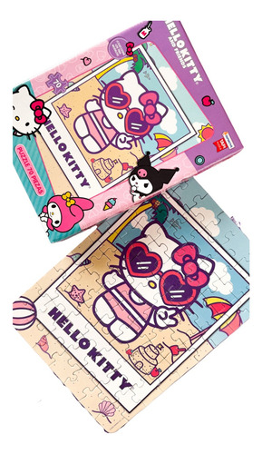Rompecabezas 70 Piezas Hello Kitty - Kuromi - Melody Puzzle