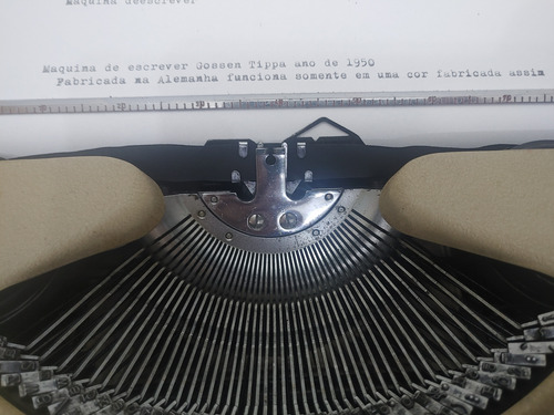 Maquina De Escrever Tippa Gossen - Ano 1950 Original (Usado)