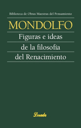 Libro Figuras E Ideas De Filosofia Del Renacim