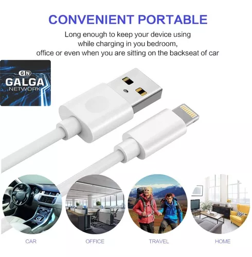 Cable Cargador Lightning Usb Para Apple iPhone 5 6 7 8 X