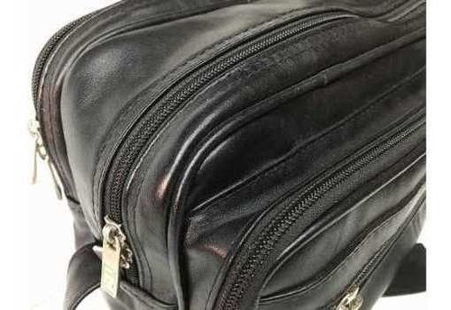 Cartera Morral Cuero Divisiones Cierre Viaje Cabina