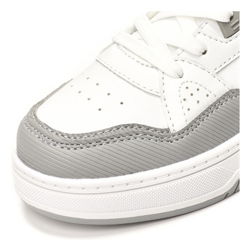 Zapatilla Colegial Blanca Y Azul Board Atomik