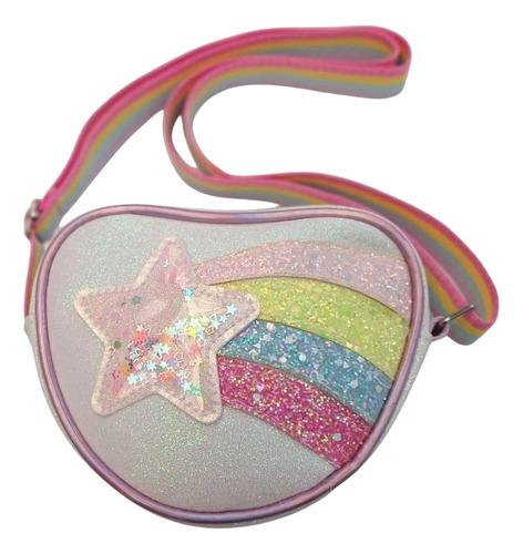 Cartera Para Nena Niñas De Cuero Ecológico Blanco