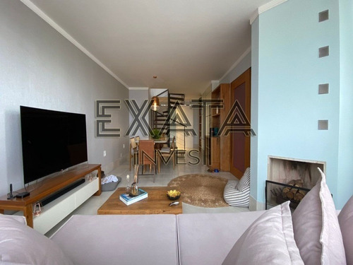 Imagem 6 de 18 de Cobertura Duplex No Panamby, Com 237,46m² De Área Útil, 3 Vagas,3 Dormitórios (sendo 2 Suítes), 2 Banheiros Sala De Estar, Sala Com Lareira Escritório, Cozinha Varanda. - Cb00114 - 70450719