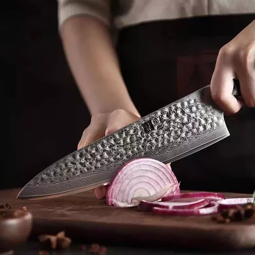 Cuchillo Chef Xinzuo Acero Damasco Mango Olivo – CHEF MODE MX