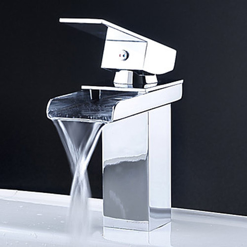 Grifería Monocomando Cascada Cromado Para Vanitory