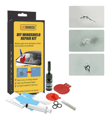 Kit Reparación Parabrisa Auto Vidrio Trizaduras Piquete