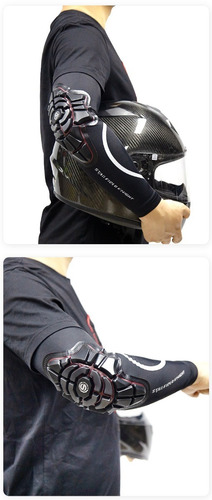 Imagen 9 de 10 de Mangas Protectoras Codos Motociclista Proteccion Coderas Mtb