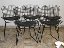 Comprar 643- Sillas Bertoia Hierro Con Almohadones 6 Sillas